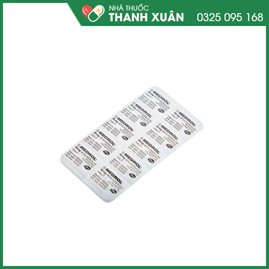 MEDROL thuốc kháng viêm, điều trị rối loạn nội tiết, dị ứng